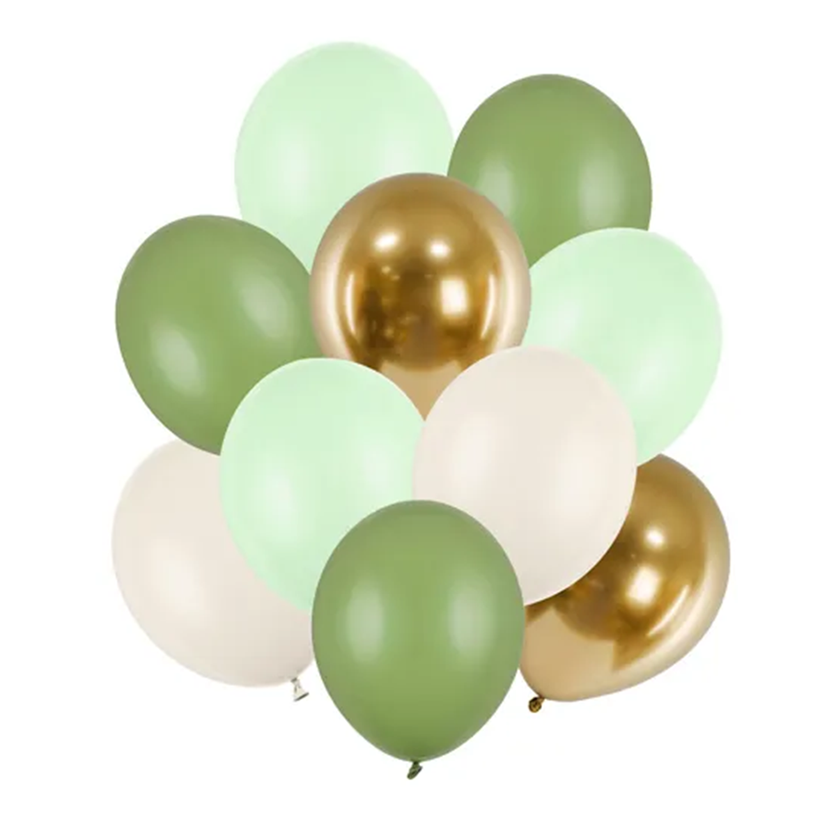 10 Luftballons - Ø 27cm & 30cm - Pastel Pistazien & Rosmarin