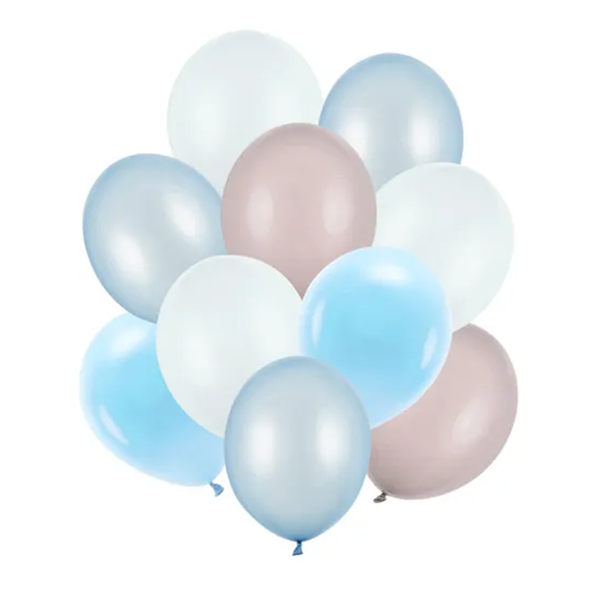 10 Luftballons - Ø 27cm & 30cm - Pastel Blau