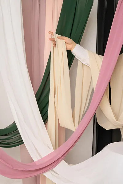 1 Chiffon-Läufer - Hellrosa