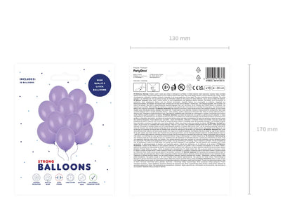 10 Luftballons - Ø 30cm - Pastel Lavender Blue