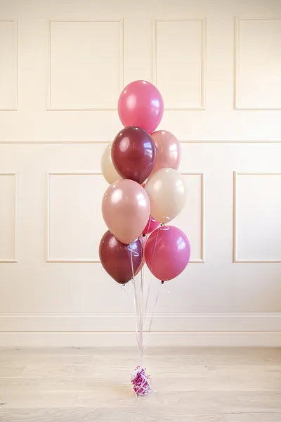 10 Luftballons - Ø 27cm & 30cm - Rosegold & Pastel Pink